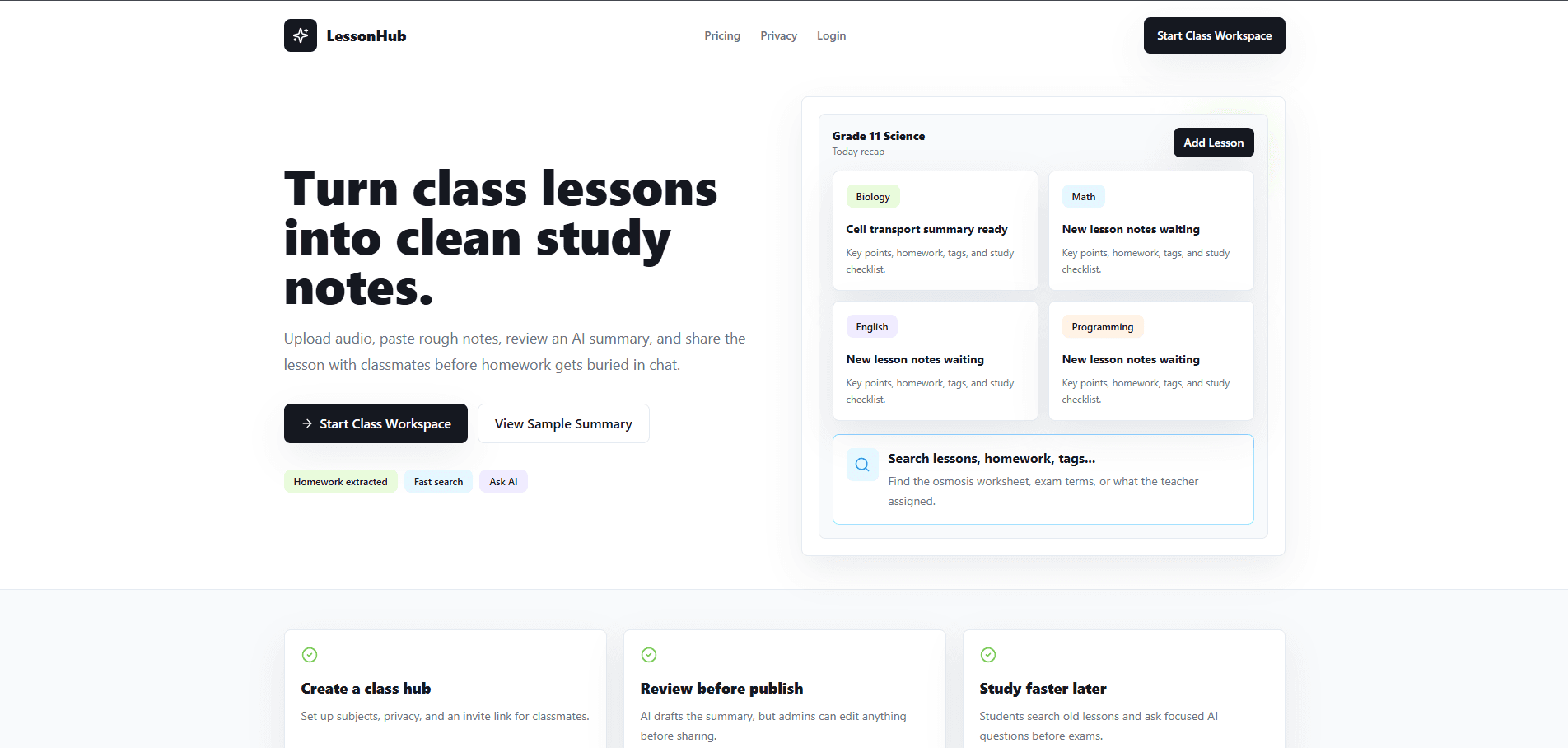 LessonHub